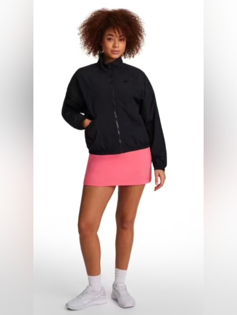 Reebok Women's Black Ignite Windbreaker Jacket
